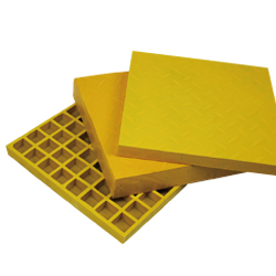 Yellow Covered Frp Grating